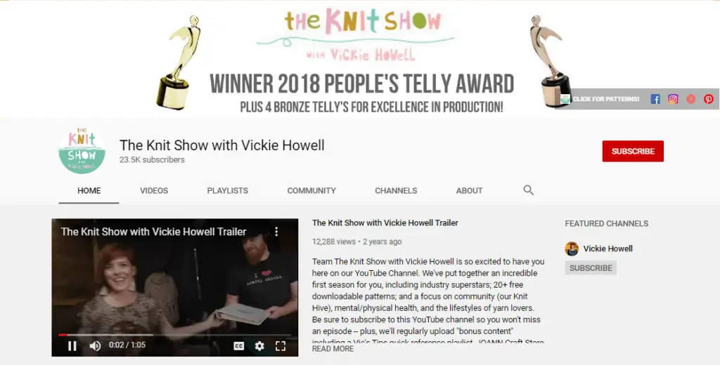 82 Brilliant Knitting YouTube Channels