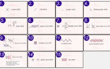 15 Different Cross Stitch Techniques